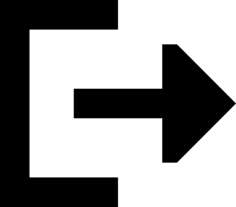 Arrow Right From Bracket Outline Svg File, Free Vectors File
